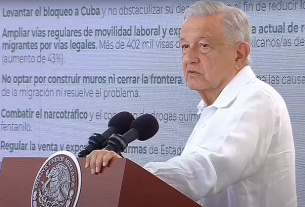 AMLO indicó. "Primero México. Primero nuestra casa".