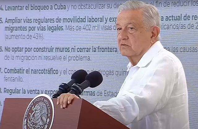 AMLO indicó. "Primero México. Primero nuestra casa".
