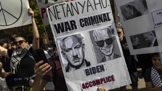 Crece protesta en contra de la política de Washington con Israel
