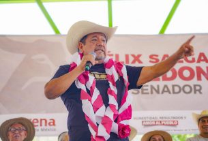 Félix Salgado llama a consolidar la 4T en Atenango del Río