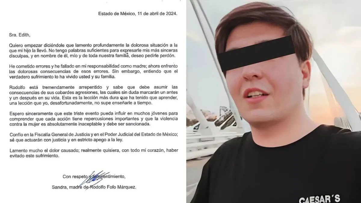 Madre de "Fofo" Márquez pide disculpas a víctima de agresión