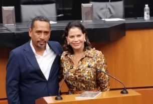 Audel Urbina presento su libro Afromexicanos en el Senado