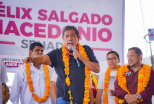 Félix Salgado expresa sus condolencias en evento del MC