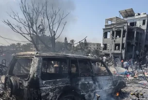 Ataque aéreo israelí en Gaza Al menos 90 muertos