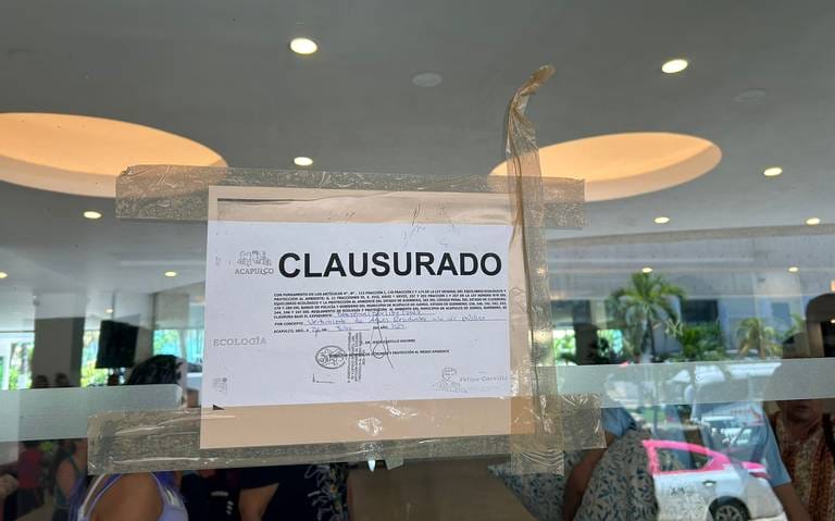 Clausuran el Hotel Emporio por descarga de aguas negras