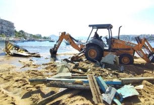 Retiran más de 30 toneladas de embarcaciones destruidas por Otis