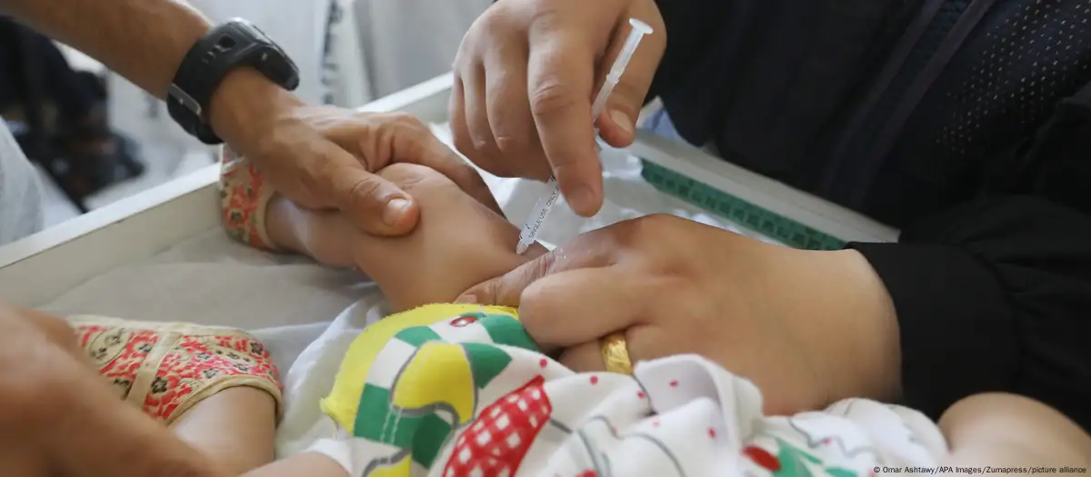 Detectan primer caso de Polio en Gaza en 25 años