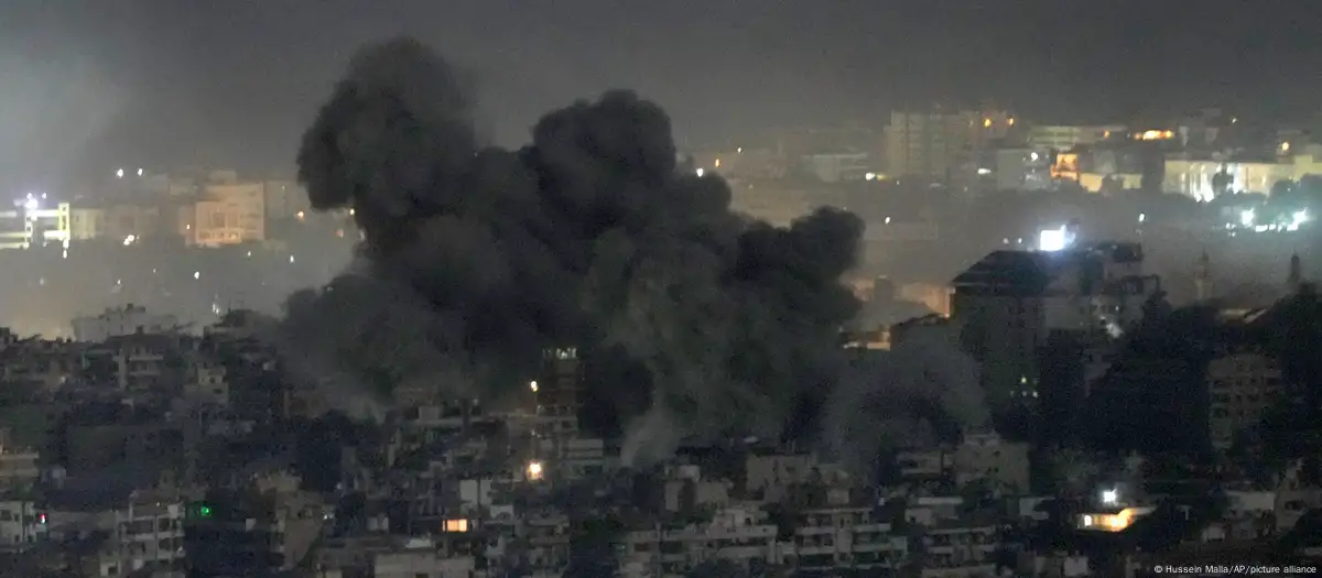 Reportan masivos bombardeos en el suburbio sur de Beirut