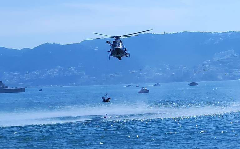 Marina realiza demostración de ejercicios tácticos en Acapulco