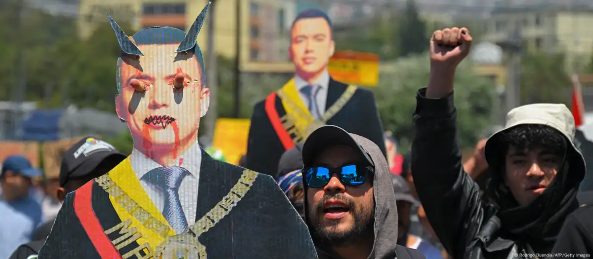 Protesta en Ecuador para exigir salida a crisis energética