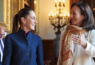 Sheinbaum y Ana Botín refuerzan la confianza de Santander