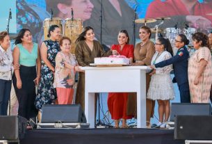Evelyn Salgado rinde homenaje a madres trabajadoras