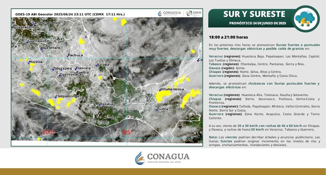 Evelyn Salgado pide precaución por lluvias en Guerrero