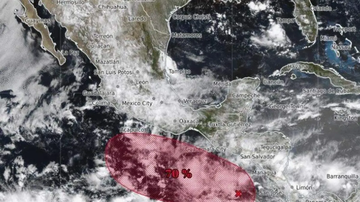 Pronostican lluvias intensas en Guerrero por zona de baja presión