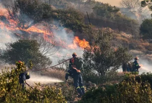Calor extremo e incendios en Grecia, los Balcanes y Turquía
