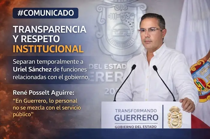 René Posselt Aguirre, coordinador estatal de Comunicación Social, aclara que el Gobierno de Guerrero no interviene en conflictos personales
