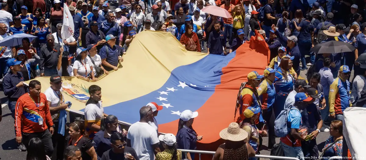 Chavismo marcha en Caracas para exigir fin de sanciones