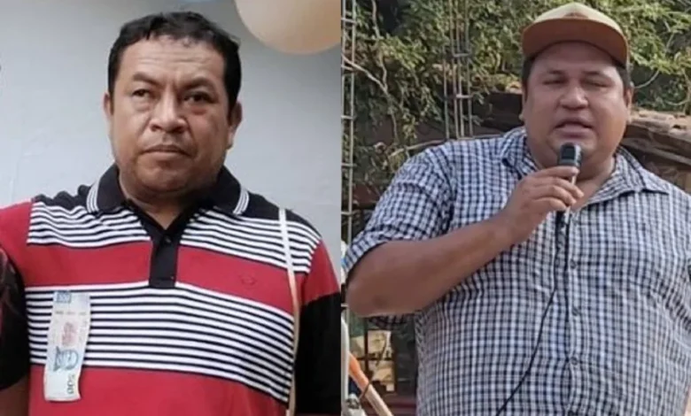 Camioneta donde viajaban funcionarios de Ayutla asesinados en un ataque relacionado con la violencia en Guerrero