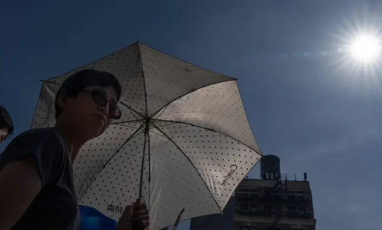 El noreste de Estados Unidos bajo una inusual ola de calor