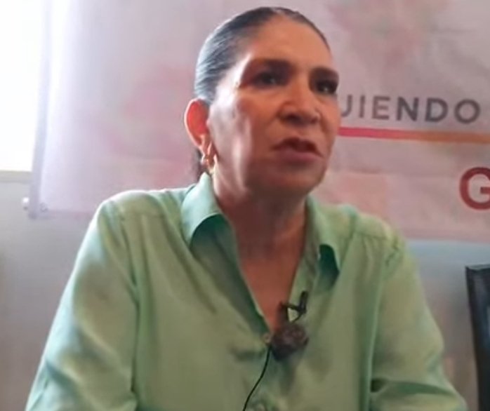 Guadalupe Eguiluz Morena 2027 durante una asamblea en Acapulco junto a militantes y simpatizantes