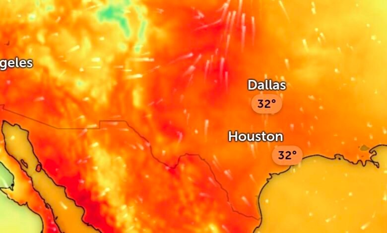 Pronóstico de lluvias fuertes y onda de calor en México con tormentas, vientos y altas temperaturas en varias regiones