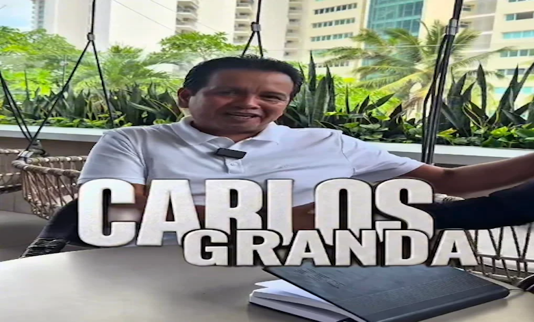 Carlos Granda Castro durante entrevista con el Noti de Acapulco sobre su apoyo a familias acapulqueñas