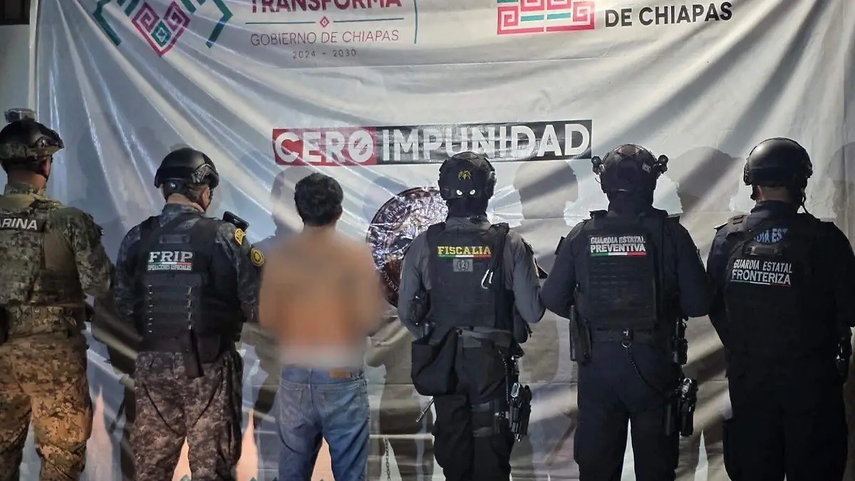 Detienen en Chiapas a presunto miembro de la MS-13