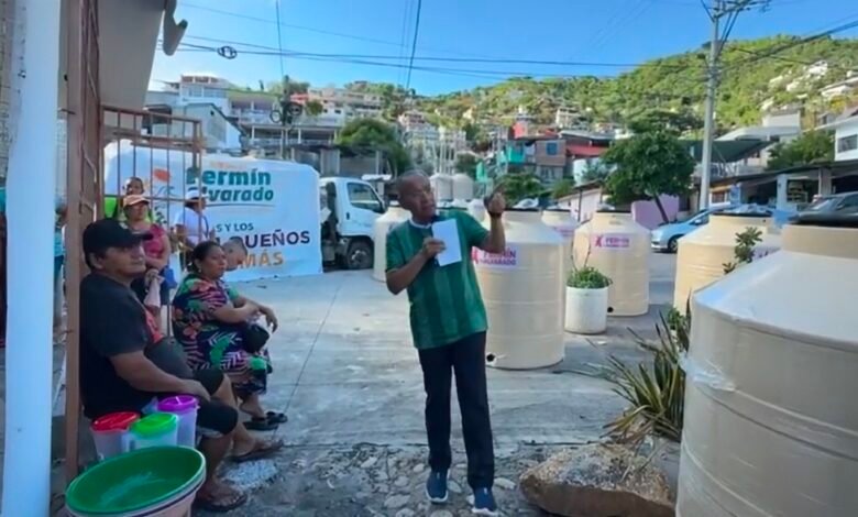 Fermín Alvarado pide resolver crisis de agua en Acapulco.