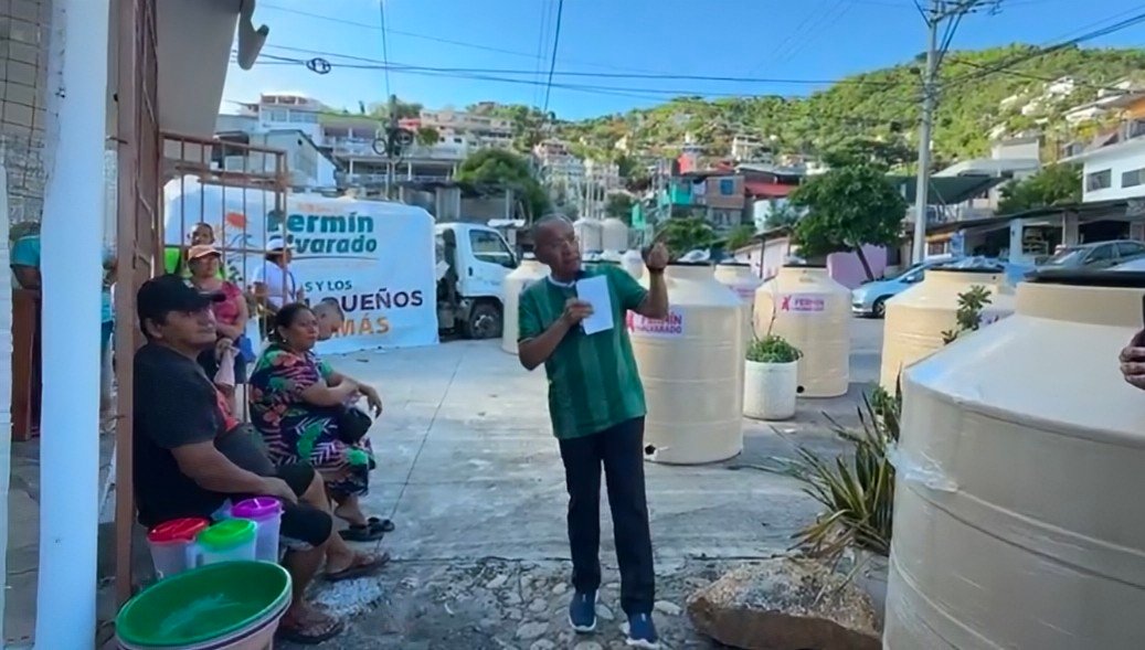 Fermín Alvarado pide resolver crisis de agua en Acapulco.