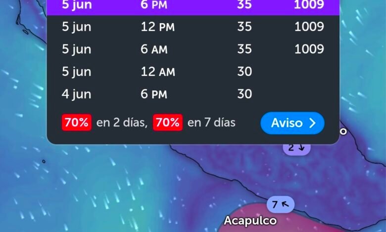 Alertan por lluvias intensas y posible desarrollo ciclónico en México.