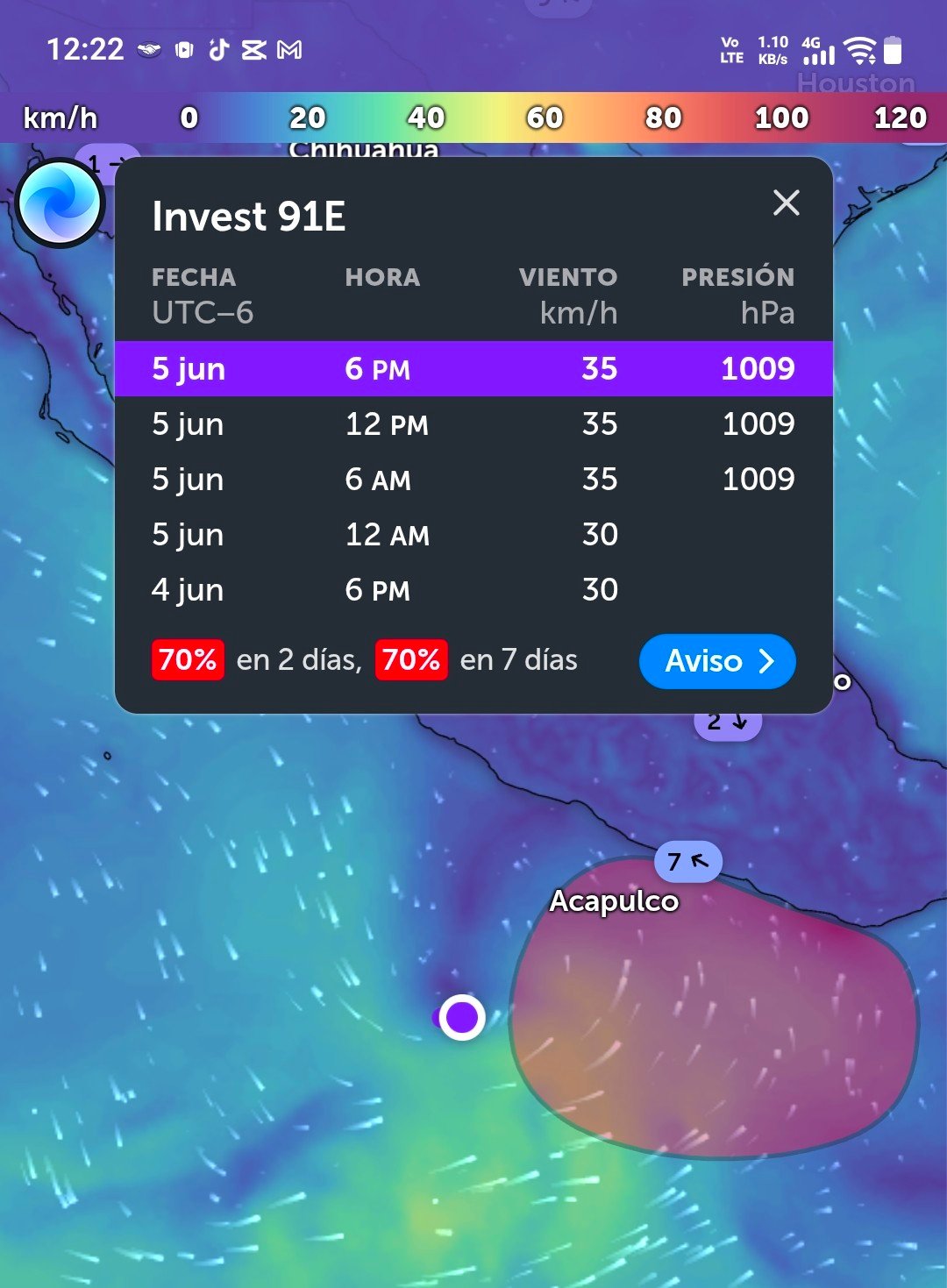 Alertan por lluvias intensas y posible desarrollo ciclónico en México.