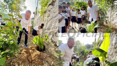 Fermín Alvarado siembra árboles en jardín de Acapulco