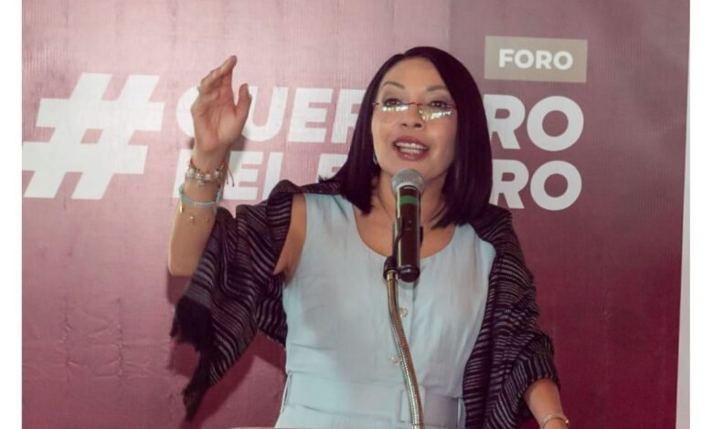 Esthela Damián presenta propuestas de apoyo, capacitación y empleo para jóvenes de Guerrero.