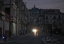 Apagón nacional en Cuba deja a la isla sin electricidad