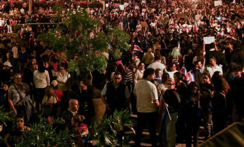 Protesta en defensa del Poder Judicial de Costa Rica