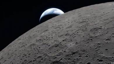 NASA descubre cráter lunar de 222 metros