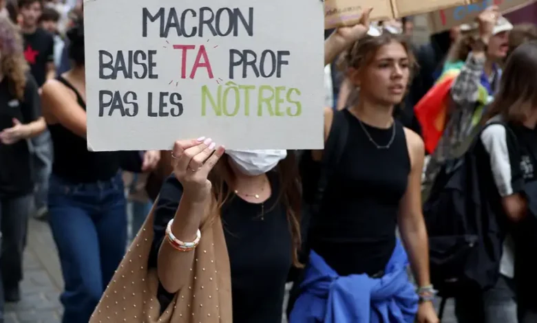 Francia anuncia medidas ante protestas estudiantiles